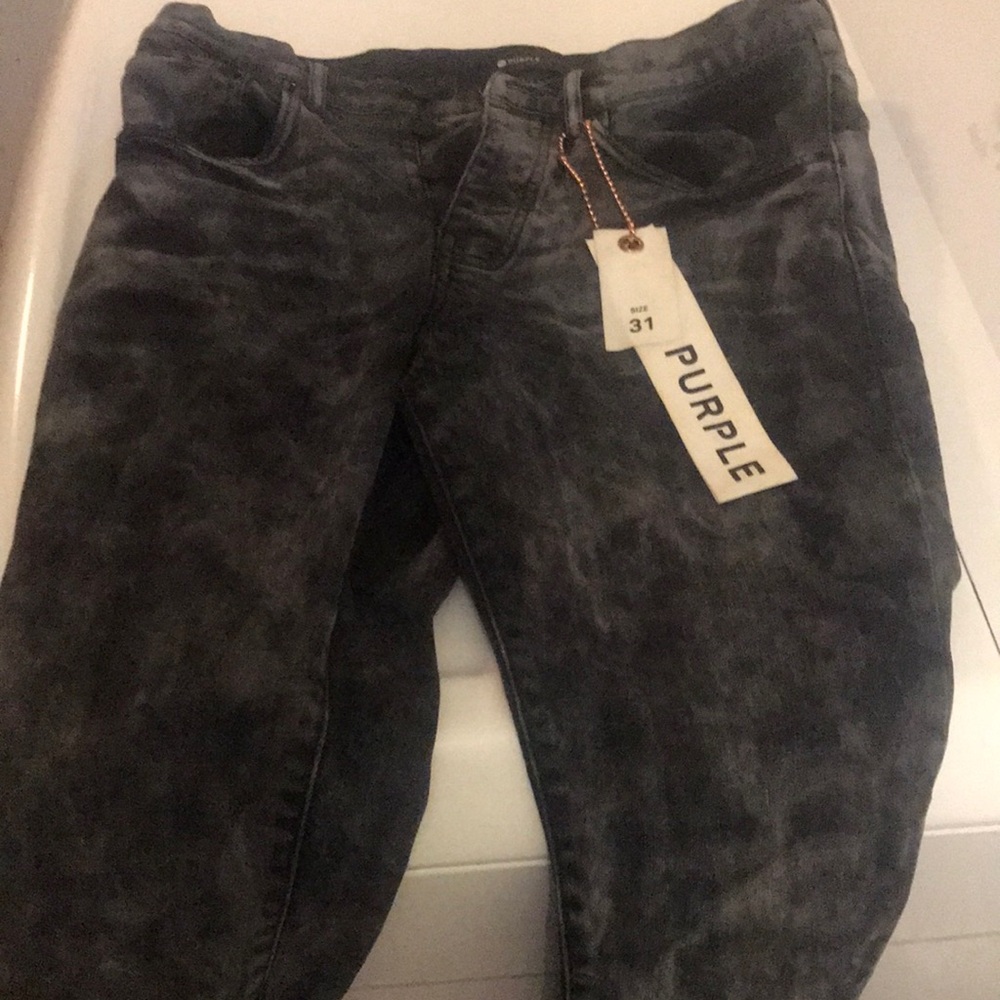 Purple jeans